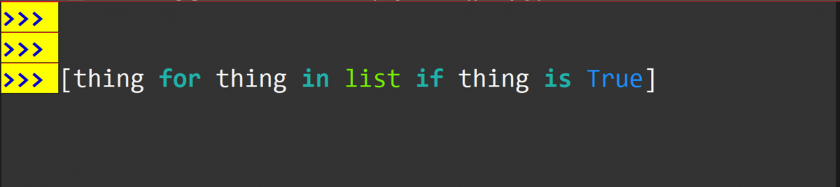 List Comprehesions are elegant